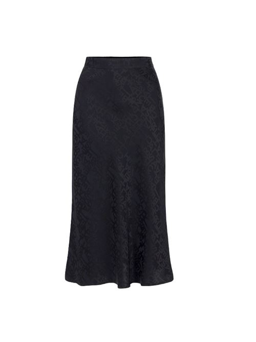 Midi skirt in crepe jacquard lettering ELISABETTA FRANCHI | GO05146E2.110